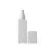 100pcs 60ml 75ml 90ml Makeup Empty Travel Plastic White Square Spray Bottles For Toner Perfume Tool 2023 New