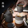 Tassen Kreative Retro-Becher Keramik Große Teetasse Kaffee Handgemachte Keramiktassen Und Geschäftsgeschenkset Bol Traditionnel Chinois