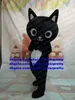 Black Cat Mascot Costume Adult Cartoon Strój postaci garnitur Marketplstar Return Bankiet ZX2880