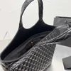 Вечерние сумки Gaby Tote Shopping Bag Стежная сумочка искренняя кожа ромбика модные буквы интерьер Zip Pocket Высококачественная большая мощность