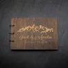 Other Event Party Supplies Personalized Guest Book A4A5 Wedding boook es Wooden Album Baptism Mariage Decoration 221020