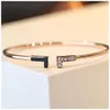 T Bracelet Vintage Bracelets Diamond Rose Gold Bangle Mens Braclets Carti Armband Cuff Real Gold Bangles Dad Braclet Pulsera Dia De La Madre Bracciale