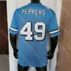 Северный футбольный джерси NCAA Lawrence Taylor Julius Peppers Сэм Хауэлл Дрейк Мэй Омарион Хэмптон Грин серой эхолс