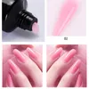 Set manicure per unghie Kit acrilico Estensione semi permanente Poly Gel con kit di utensili per trapano con lampada UV 221012