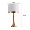 Lampade da tavolo Postmodern Light Luxury Simple American Lamp Home Warm Bedroom Comodino Designer Model Room Living Study