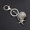 Keychains Creative Sports Fencing Villain Keychain tredimensionell f￤ktare Club f￶r m￤n Kvinnor Keyring Jewelry Commemorative Gift KeyFob