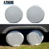 All Terrain Wheels 4 PCS RV Tire Covers 210D Oxford And Waterproof Coating Cover Accessories For Trailer Truck Camper