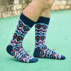 Calzini da uomo Marchio originale di buona qualità Uomo invernale Colorato ARGYLE SOCK Divertente regalo di nozze in cotone da uomo