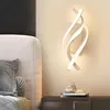 Wall Lamps Kitchen Aisle Bedside Led Light Indoor Nordic Lamp Bedroom Living Room Home Decor Spiral Design