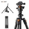 Tripods K F Konsept 160cm Kamera Stand Alüminyum Alaşım Pografi DSLR Kameralar için Taşıma Çantası ile Düşük Açılı Seyahat 221014