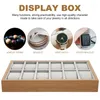 Watch Boxes Display Box 12 Grid Wristwatch Storage Case Organizer Holder With Pillow