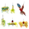 Autres fournitures pour oiseaux 5pcs perroquet déchiquetage jouets à mâcher recherche de nourriture suspendus cage papier cordes fil tréfilage balle soulager l'ennui 221111