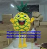 Ananas ananas abacaxi mascotte kostuum volwassen stripfiguur outfit pak planning en promotie conferentie foto zx2926