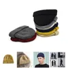 Beralar Erkekler Örme Hat Beanie Skullcap Sailor Cap Cap Cuff Sınırsız Retro Donanma Tarzı Beanies Kış Sonbahar Pr Satış