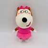 Bambole di peluche 2pcsset 30cm Anime Wolfoo Famiglia Giocattoli Cartoon cioè Lucy Peluche morbido per bambini Bambini Ragazzi Ragazze Fans Regali 221104