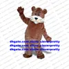 Kahverengi Uzun Kürk Maskot Kostüm Otter Lutra Beaver Nutria Coypu Groundhog Bobac Tarabagane Yetişkin Tema Parkı Başlangıç ​​ZX2482