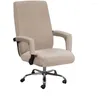 Couvre-chaise Couverture de bureau élastique Polyester Simple Accoudoir moderne Haute qualité Anti-poussière Couleur unie Protecteur Extra Large