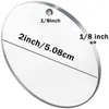 Keychains Lanyards 120pcs Acrylschl￼sselk￤se Blanks Quasten Clear Circle Blanks mit Lochschl￼sselringen mit Kettensprungringen f￼r DIY -Schl￼sselanh￤nger 221111111111