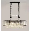 Lampes suspendues Nordic Black Lighting LED Lustres suspendus en cristal pour salon salle à manger maison déco lampe de cuisine Lampadario