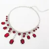 Ras du cou étoile bijoux vente 2022 ruban plaqué élégant goutte cristal collier femmes déclaration colliers pendentifs cadeau # N021