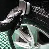 Car Sponge 4Pcs Detailing Brush Set Long Easy Reach Rim Short Handle Wheel & Tire Soft Cleaning Detail