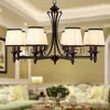 Chandeliers Modern Retro Chandelier For Living Room Bedroom Hanging Antique Iron American Style