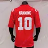 Ole Miss Rebels Football Jersey NCaa Eli Manning D.K. Metcalf Jaxson Dart Zach Evans Quinshon Judkins Ulysses Bentley IV