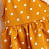 Hondenkleding Koreaans Fashion Kitten Dogs Kleding Elegant oranje dot jurk feest kleine kleding kat dunne zomer zoete bichon schattige groothandel