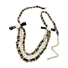 Waist Chain Belts Korea Trendy Camellia Pearl Leather Accessories for Women Party Gift 221012