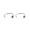 Hoop Earrings WTLTC 4mm Small Tiny Ball Huggies 925 Sterling Sliver Bead Hoops Mini Dot Piercing For Women