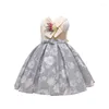 Girl Dresses Baby Fashion Collar Elegant Princess Party Wedding Kids Children Dress For Girls Formal Costume Clothes 6 8 10 Year