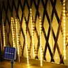 Saiten Outdoor Solar Lichter 30CM LED Meteorschauer Regen Straße Girlande Jahr Weihnachtsdekoration für Zuhause 2022