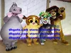 Leeuw lemur gloria mort mascotte kostuum volwassen stripkarakter outfit pak kleuterschool kleuterjaars pet shop jaarlijks symposium zx2890