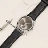 GF Master Ultra Dunne A925 Automatische heren Watch Q1363540 Maanfase Veranderingen Maandelijks 39 mm Steel Case Gray Dial Black Leather Riem Super Edition Horloges Puretime C3