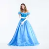 Parrucche Cosplay VASHEJIANG Deluxe Adult Cenerentola Costume Donne Fancy Dress Ball Gown Halloween Principessa Costume Gioco di ruolo Carnevale Sexy Party T221115