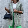 Women's Suits Warm Intellectual Temperament Button Placket Mid-length Women Suit Jacket Streetwear