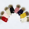 Designer neue Mode Frauen Damen warme Winter Beanie große Kunstpelz gestrickte Ski Cap dicke Pelz Pom Beanies Hüte 20228424325