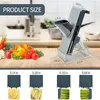 Herramientas de frutas y verduras Cortador multifunción Cortador de carne Patata Rallador de zanahorias Accesorios de cocina Gadgets Herramienta de ayuda de hoja de acero 221022