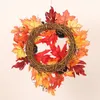 Decorative Flowers Simulation Halloween Wreath Hanging Door Window Ghosts Round Welcome Pumpkin Pendent Garlands Bar El Decor