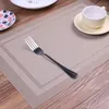 MATS PADS 4 PCSSET Modern Elegant PVC Placemat Dining Table Cafe Anti-Slip Placemats Bowl Pad Cup Coasters 221111