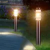 Su Geçirmez Paslanmaz Çelik Post Çim Lambası E27 Açık Bahçe Yolu Sütun Işık Villa Avlu Peyzaj Sütunu