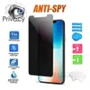 Protetor de tela de privacidade com cola completa 2.5D Escudo anti-espião Vidro temperado anti-reflexo Vidro protetor para iPhone 15 14 Pro Max 14Pro 13 13Pro 12 Mini 11 XR XS X 8 7 6s Plus