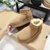 Damskie Tazz australijskie buty Tasman pantofle futrzane slajdy klasyczne Ultra Mini buty na platformie zamszowa wełna zimowa Australia projektant botki moda 2022