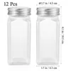 Herb Spice Tools 12pcs Jars Kitchen Organizer Storage Holder Container Glass Seasoning Bottles With Cover Lids Camping Condiment Containers 221022