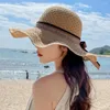 Wide Brim Hats Summer For Women Fashion Bow Design Straw Hat Sun Travel Beach