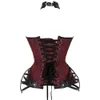 Midja mage shaper steampunk korsett gotiskt stål benad blixtlås överbust bustier kvinnor bantning kroppstoppar plus storlek sexig grimma korsetter 221019