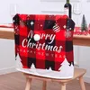 Chair Covers Christmas Style Cute Cartoon Seat Printed Back Decoration Decor For Home Party Holiday 2022