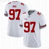 NCAA Ohio State Buckeyes 97 Nick Bosa 7 Dwayne Haskins Jr Maglia football americano rosso bianco Tom Brady Saquon Barkley drt