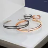 Серьги ожерелья устанавливают наборы кольцевых наборов Tirim Exquisite Cz Bangle для женских ювелирных ювелирных ювелирных украшений ежедневно