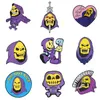 Brooches 10 Styles 80's Skeletor Purple Hood He-Man Masters Of The Universe Heart Live Laugh Love Skull Halloween Enamel Pins